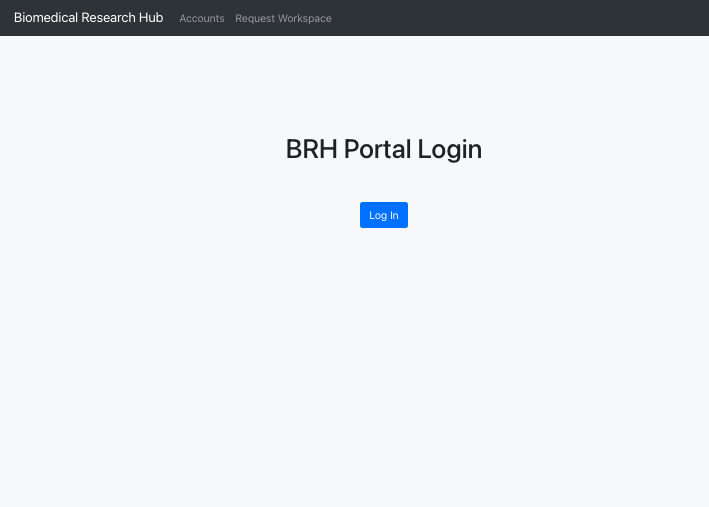 Screenshot of STRIDES portal login