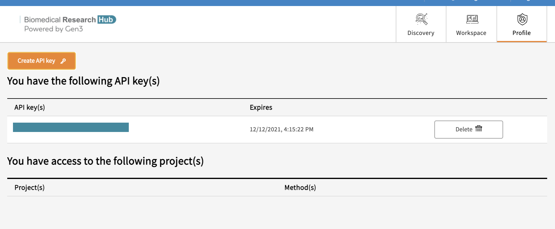 Profile Page - Biomedical Research Hub Documentation