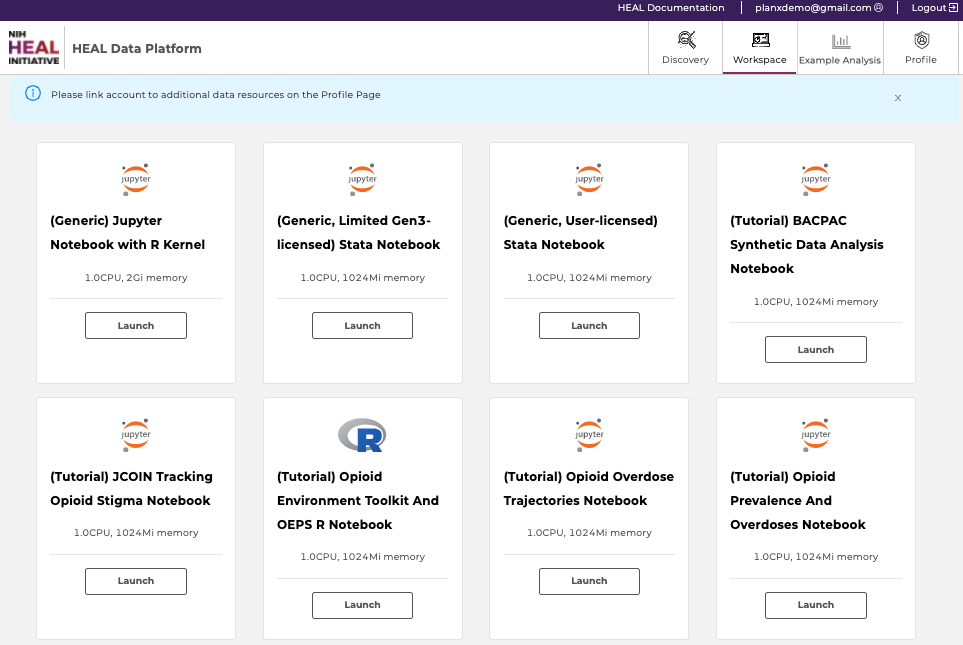 Workspaces - HEAL Platform Documentation